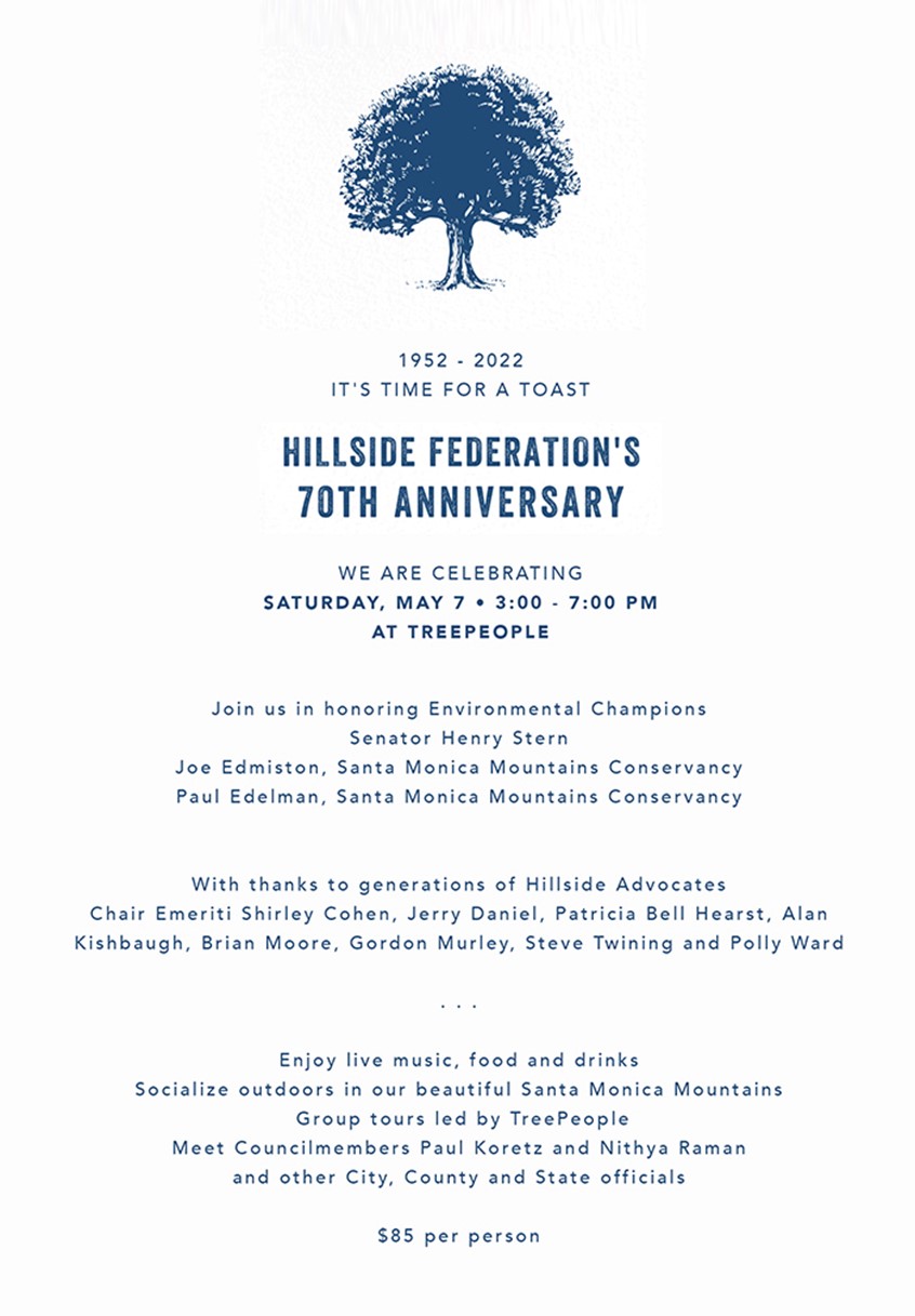 Hillside Federation's 70th Anniversary