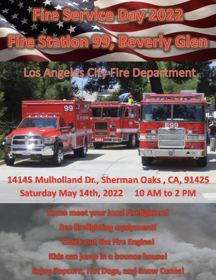 Fire Service Day 2022 Open House Station #99 Saturday May 14, 2022 10 a.m. to 4:00 p.m.